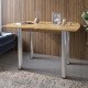 Обеденный стол раскладной LION Нота Дуб Артизан 60x90/90x120 