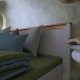 Двуспальная кровать с подъемным механизмом 140х200 см Нордик 140 белая, дуб золотой