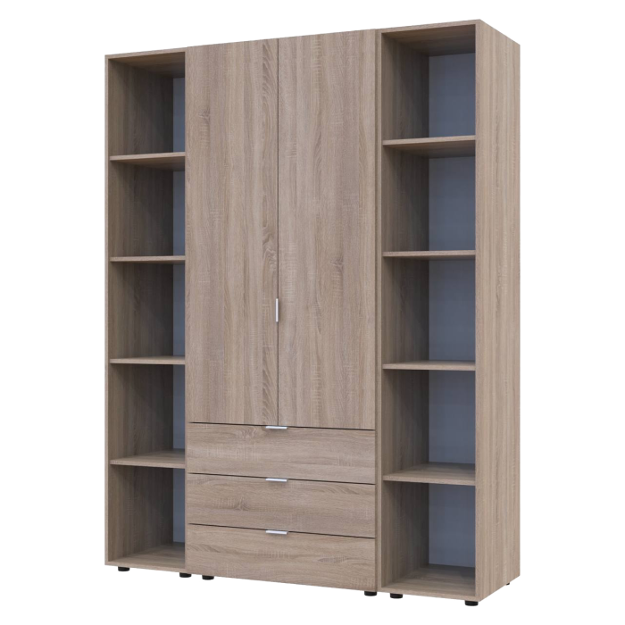 Шафа Гелар 2 ДСП/ 2 Етажерки 153.9х49,5х203,4 см