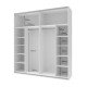 Шафа-купе двохдверна Doros G-Caiser 220х60х240 см Білий/Бетон (DRS-011006)