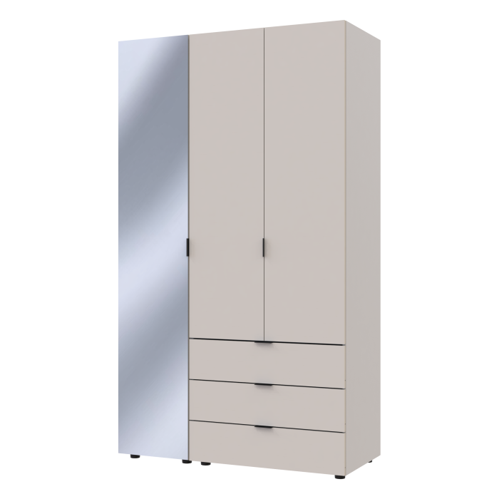 Шкаф  Гелар 2ДСП/ Зеркало Кашемир 116,5х49,5х203,4 см 
