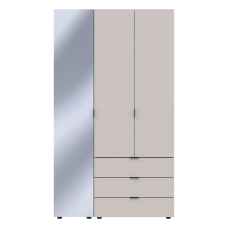 Шкаф  Гелар 2ДСП/ Зеркало Кашемир 116,5х49,5х203,4 см 