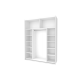 Шафа-купе двохдверна Doros G-Caiser 180х60х240 см Білий/Графіт