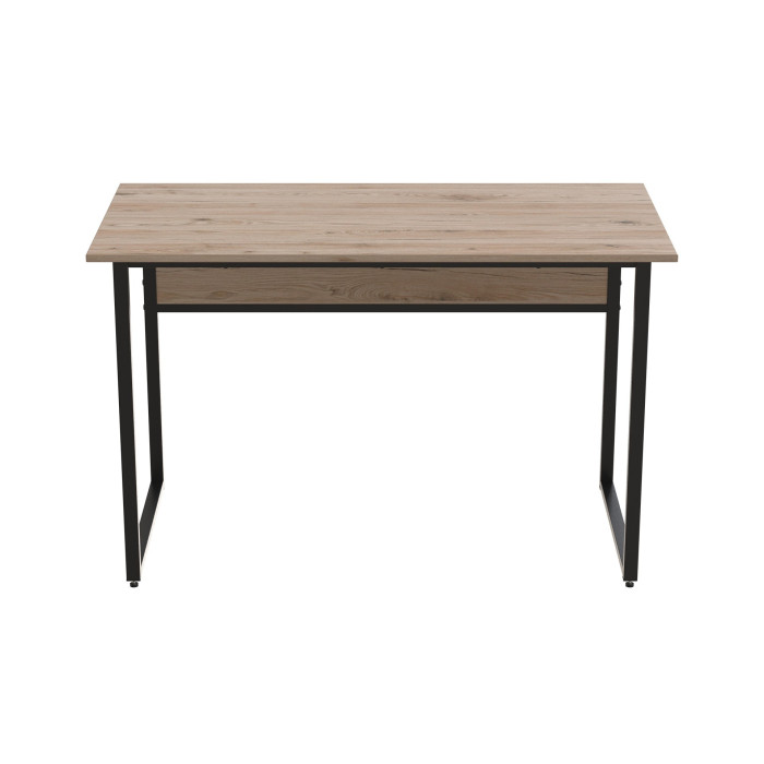 Компьютерный стол Ferrum-decor Коди 75x140x60 черный ДСП Дуб Сан-Марино