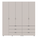Шафа для одягу Гелар 2+3 ДСП 193,7х49,5х203,4 см Кашемір 