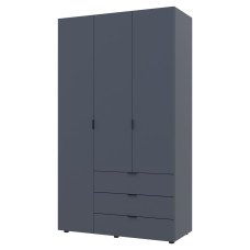 Шкаф Гелар 3ДСП 116,2х49,5х203,4 см Графит