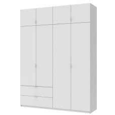 Шкаф  с антресолью Лукас 180х50х240 см Белый