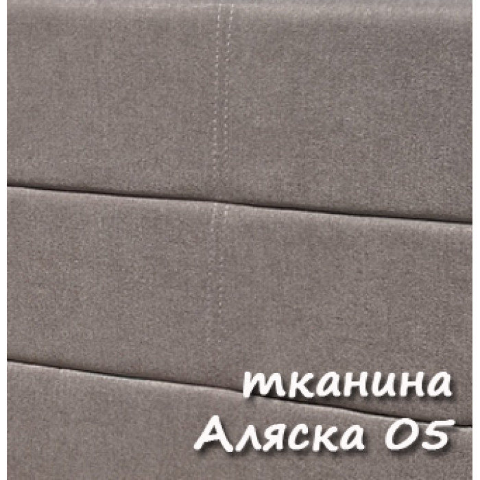 Двуспальная кровать с мягким изголовьем Доминика серая 160х200 см