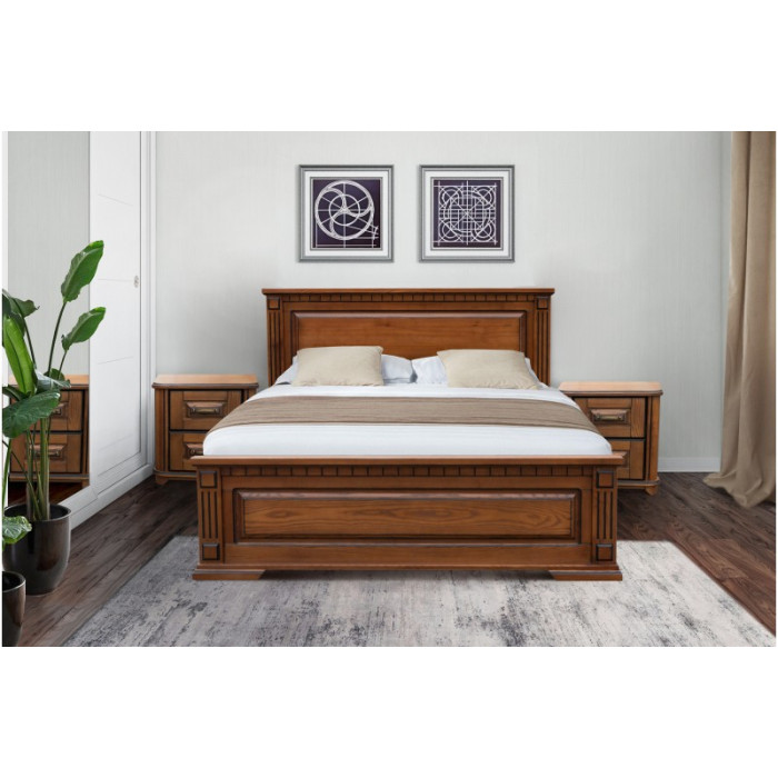 Двуспальная кровать Магнолия орех