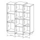 Комод Куб CUBE 3D/110 білий/дуб крафт золотий