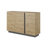 Комод Арко/Arko Marko 3D/138 дуб артизан/графіт