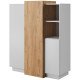 Комод Куб CUBE 3D/110 белый/дуб золотой крафт