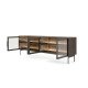 Тумба под ТВ Луми Lumi 4D/181 с подсветкой цвет Дуб Дунин