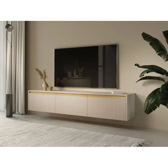 Тумба під ТВ Perfect Home Роял / Royal RTV180 3-дверна Бежевий