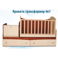 Дитяче ліжко трансформер Парус 4в1